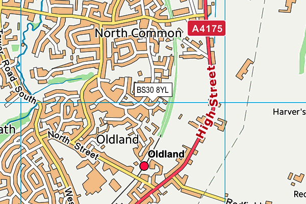 BS30 8YL map - OS VectorMap District (Ordnance Survey)