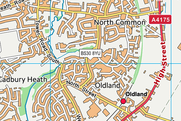 BS30 8YU map - OS VectorMap District (Ordnance Survey)