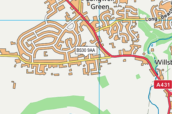 BS30 9AA map - OS VectorMap District (Ordnance Survey)