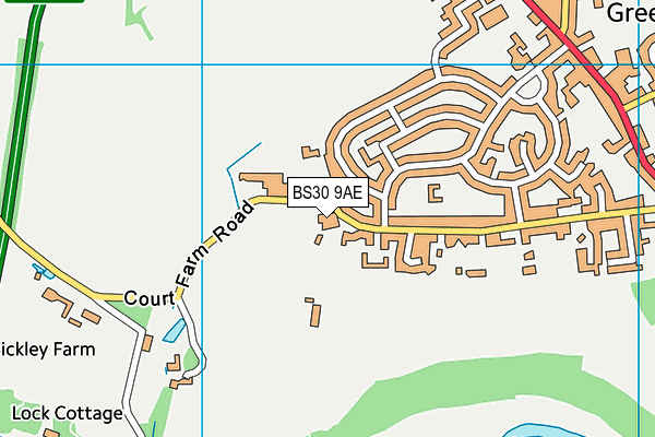 BS30 9AE map - OS VectorMap District (Ordnance Survey)