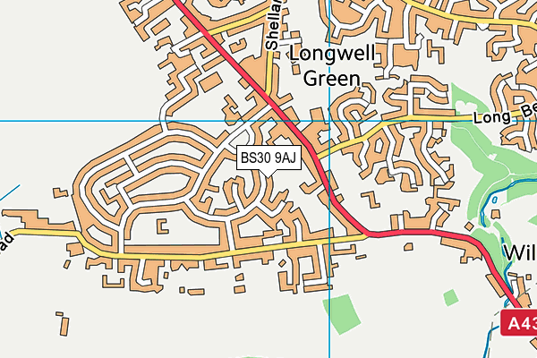 BS30 9AJ map - OS VectorMap District (Ordnance Survey)