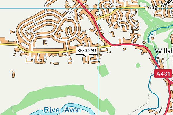 BS30 9AU map - OS VectorMap District (Ordnance Survey)