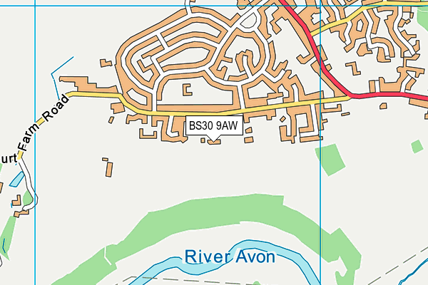 BS30 9AW map - OS VectorMap District (Ordnance Survey)