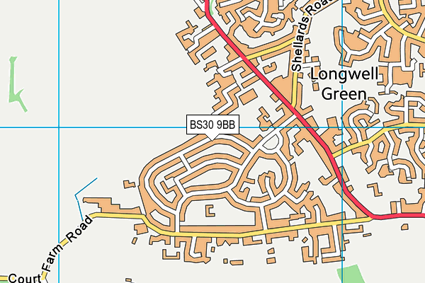 BS30 9BB map - OS VectorMap District (Ordnance Survey)