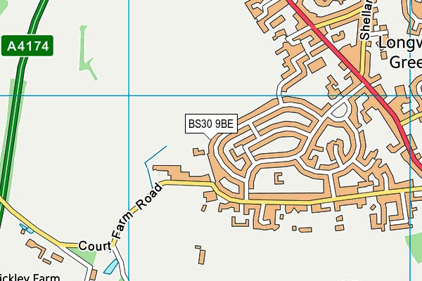 BS30 9BE map - OS VectorMap District (Ordnance Survey)