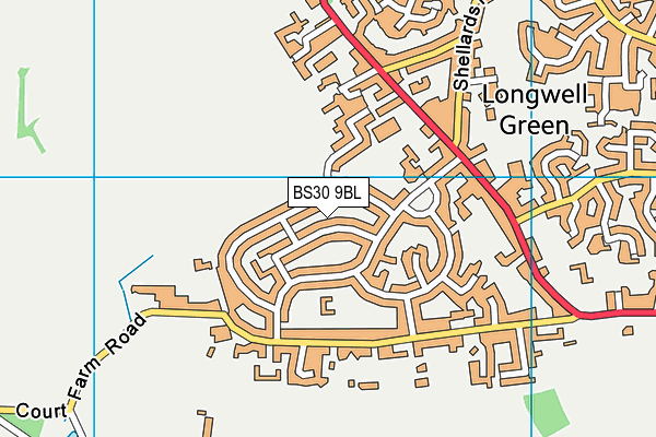 BS30 9BL map - OS VectorMap District (Ordnance Survey)