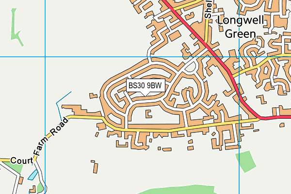 BS30 9BW map - OS VectorMap District (Ordnance Survey)