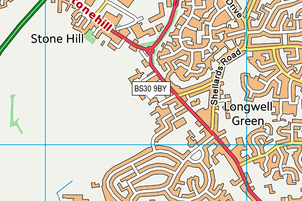 BS30 9BY map - OS VectorMap District (Ordnance Survey)