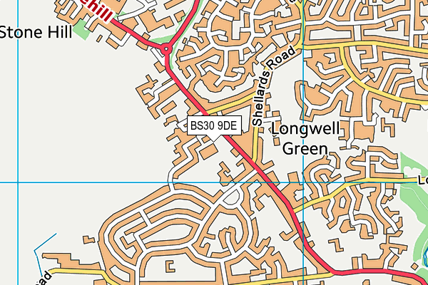 BS30 9DE map - OS VectorMap District (Ordnance Survey)