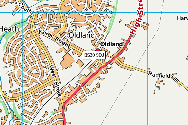 BS30 9DJ map - OS VectorMap District (Ordnance Survey)