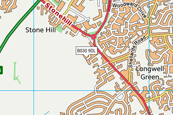 BS30 9DL map - OS VectorMap District (Ordnance Survey)