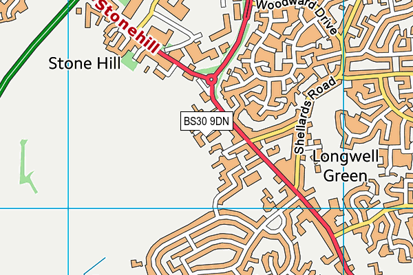 BS30 9DN map - OS VectorMap District (Ordnance Survey)