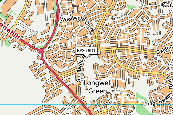 BS30 9DT map - OS VectorMap District (Ordnance Survey)