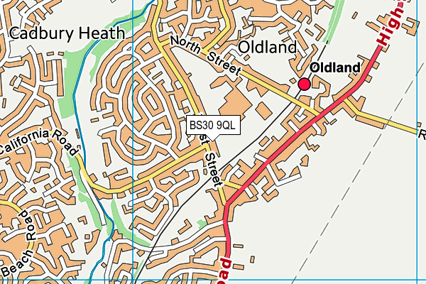 BS30 9QL map - OS VectorMap District (Ordnance Survey)