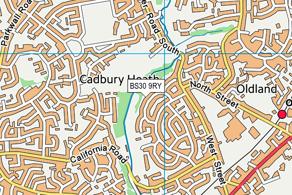 BS30 9RY map - OS VectorMap District (Ordnance Survey)