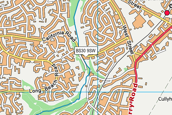 BS30 9SW map - OS VectorMap District (Ordnance Survey)