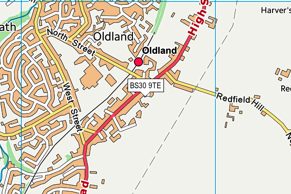 BS30 9TE map - OS VectorMap District (Ordnance Survey)