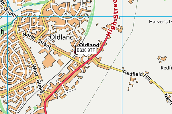 BS30 9TF map - OS VectorMap District (Ordnance Survey)