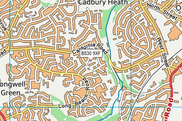 BS30 9XF map - OS VectorMap District (Ordnance Survey)