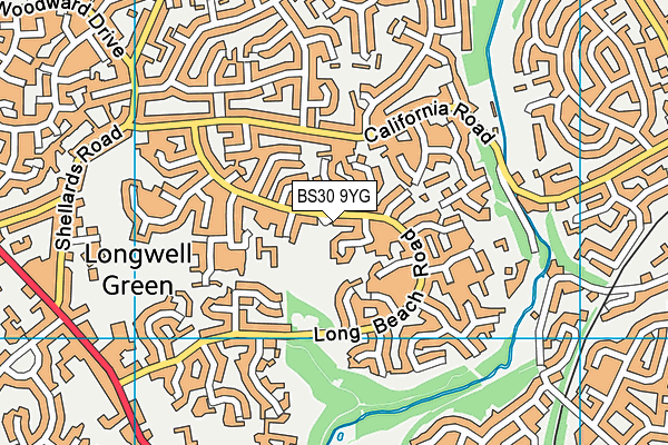 BS30 9YG map - OS VectorMap District (Ordnance Survey)