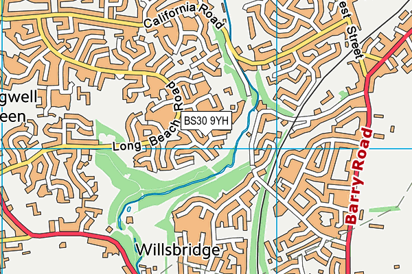 BS30 9YH map - OS VectorMap District (Ordnance Survey)