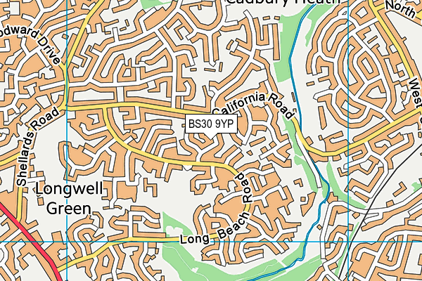 BS30 9YP map - OS VectorMap District (Ordnance Survey)