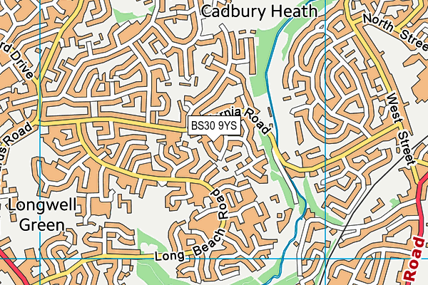 BS30 9YS map - OS VectorMap District (Ordnance Survey)
