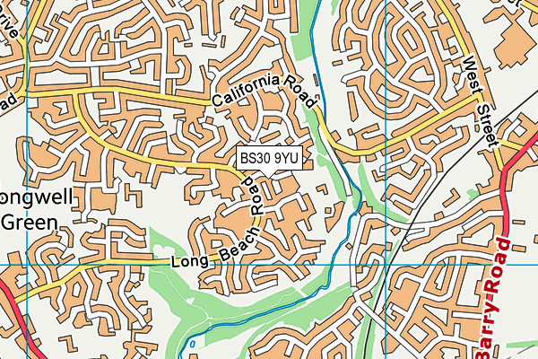 BS30 9YU map - OS VectorMap District (Ordnance Survey)