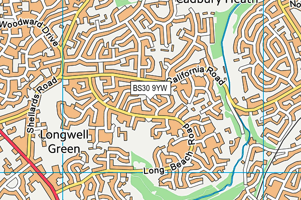 BS30 9YW map - OS VectorMap District (Ordnance Survey)