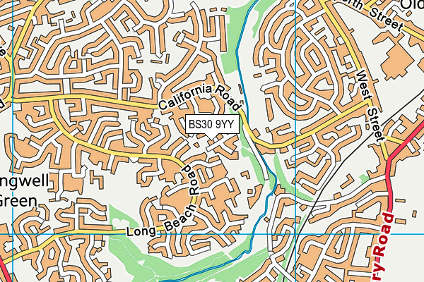 BS30 9YY map - OS VectorMap District (Ordnance Survey)