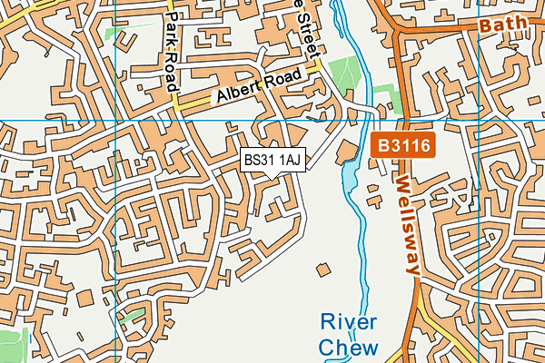 BS31 1AJ map - OS VectorMap District (Ordnance Survey)