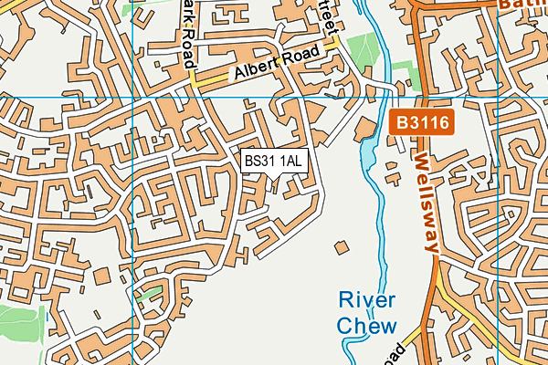 BS31 1AL map - OS VectorMap District (Ordnance Survey)