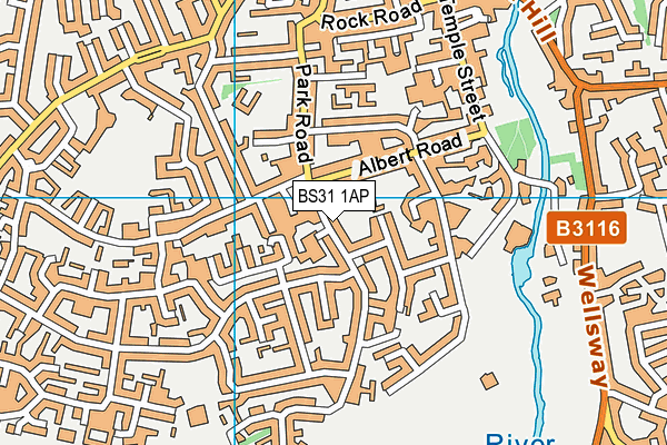 BS31 1AP map - OS VectorMap District (Ordnance Survey)