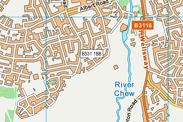 BS31 1BB map - OS VectorMap District (Ordnance Survey)