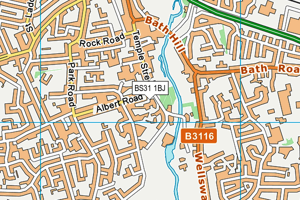 BS31 1BJ map - OS VectorMap District (Ordnance Survey)