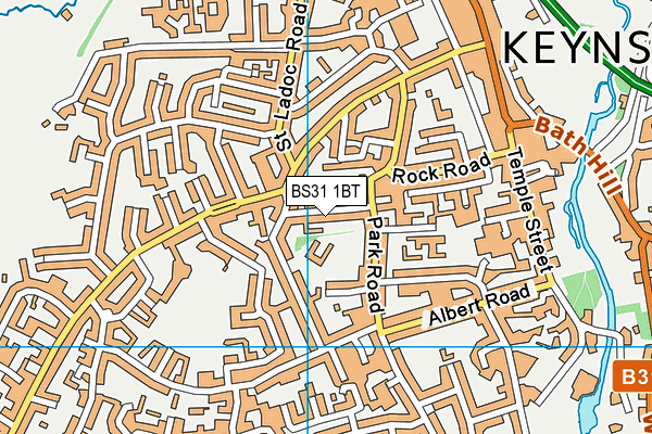 BS31 1BT map - OS VectorMap District (Ordnance Survey)