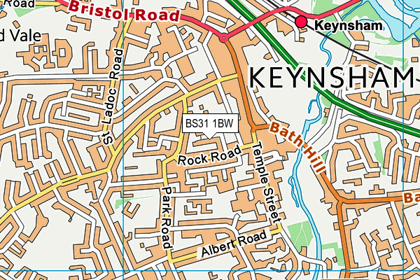 BS31 1BW map - OS VectorMap District (Ordnance Survey)