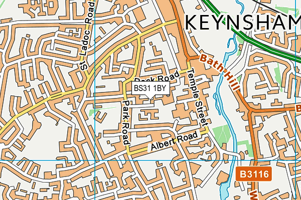 BS31 1BY map - OS VectorMap District (Ordnance Survey)