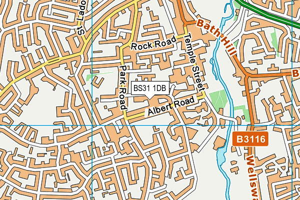 BS31 1DB map - OS VectorMap District (Ordnance Survey)