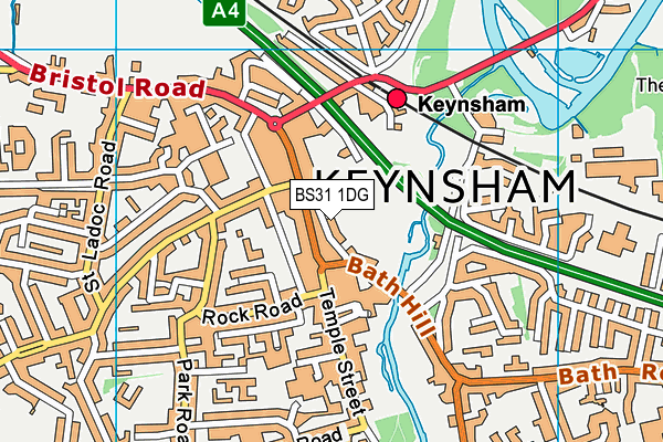 BS31 1DG map - OS VectorMap District (Ordnance Survey)