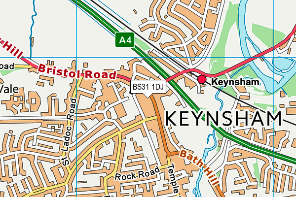 BS31 1DJ map - OS VectorMap District (Ordnance Survey)