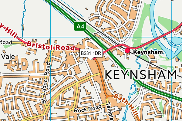 BS31 1DR map - OS VectorMap District (Ordnance Survey)