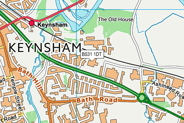 BS31 1DT map - OS VectorMap District (Ordnance Survey)