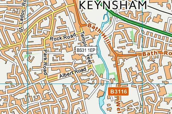 BS31 1EP map - OS VectorMap District (Ordnance Survey)