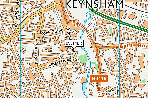 BS31 1ER map - OS VectorMap District (Ordnance Survey)