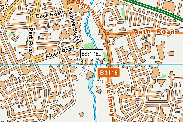 BS31 1EU map - OS VectorMap District (Ordnance Survey)