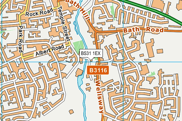 BS31 1EX map - OS VectorMap District (Ordnance Survey)