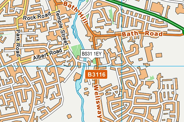 BS31 1EY map - OS VectorMap District (Ordnance Survey)