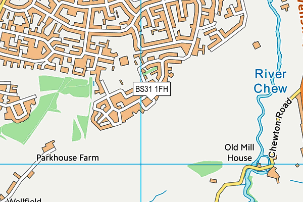 BS31 1FH map - OS VectorMap District (Ordnance Survey)