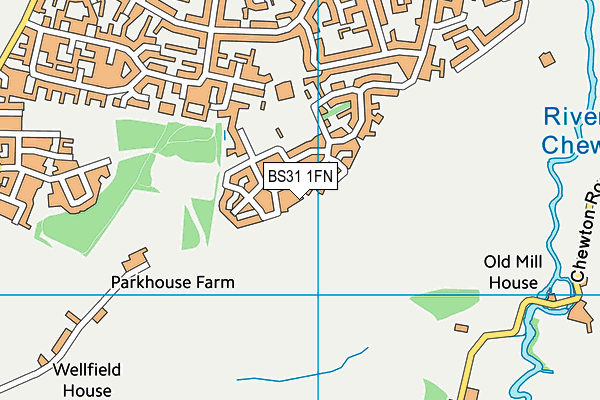 BS31 1FN map - OS VectorMap District (Ordnance Survey)